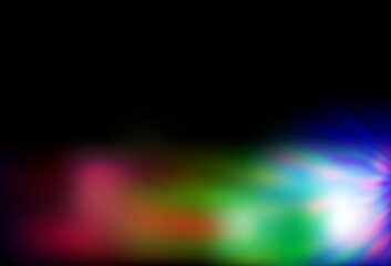 Dark Multicolor vector blurred template.