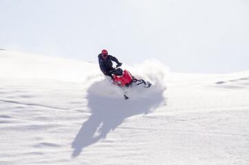Sledding in Hatchers Pass, Alaska