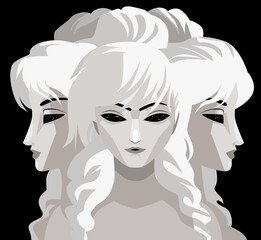 triple headed greek mythology goddess hecate