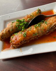 Greek Stuffed Cabbage Rolls 