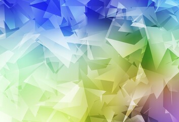 Light Multicolor vector polygonal template.