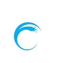 Naklejka premium Water Splash jet vector illustration design