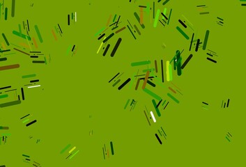 Light Green, Yellow vector template with repeated sticks.