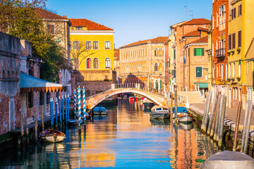 Fototapeta na wymiar Rio de S.Vio canal in Venice. Italy
