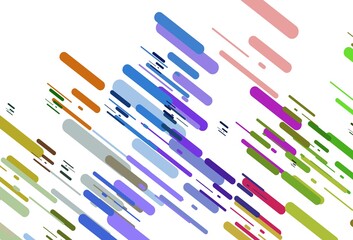Light Multicolor, Rainbow vector background with straight lines.