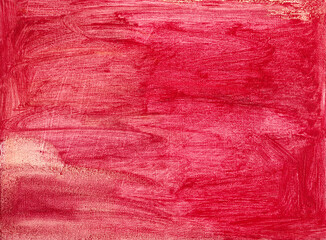 Abstract textured red paints on canvas background
