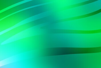 Light Green vector texture with bent lines.