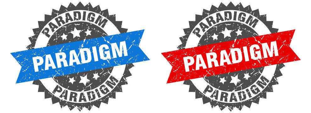 paradigm band sign. paradigm grunge stamp set
