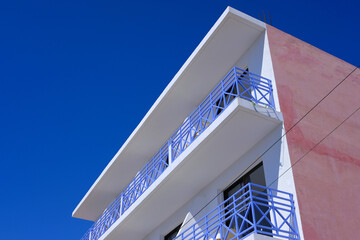 facade of a building with sky