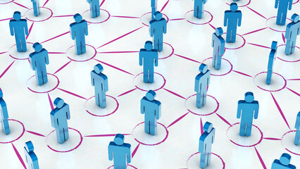 Social Web Network Background Image