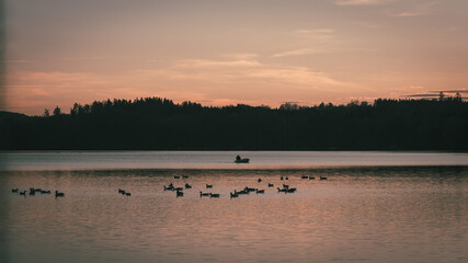 Sonnenuntergang am Wörthsee 2