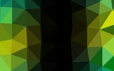 Light Green, Yellow vector blurry triangle template.
