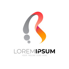 Letter B logo and babble design template, 3d logos, B icons 