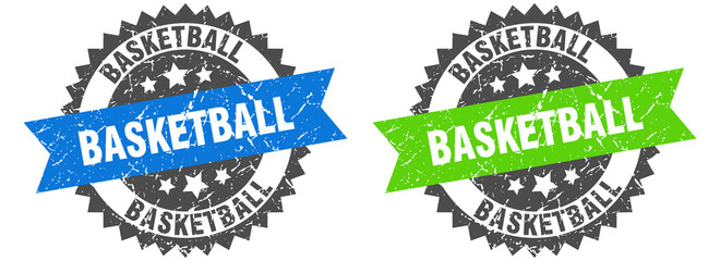 basketball band sign. basketball grunge stamp set