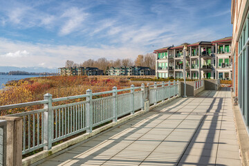 Riverfront condominiums in Vancouver Washington state.