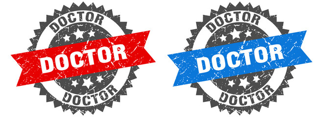 doctor band sign. doctor grunge stamp set