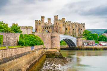 Conwy Castle in North Wales, UK