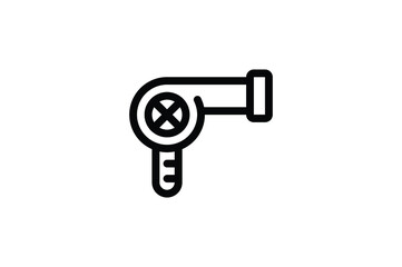 Travel Outline Icon - Hairdryer