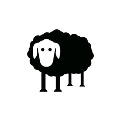 Sheep icon design template vector isolated illustration