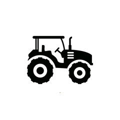 Tractor icon design template vector isolated illustration