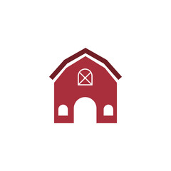 Barn icon design template vector isolated illustration