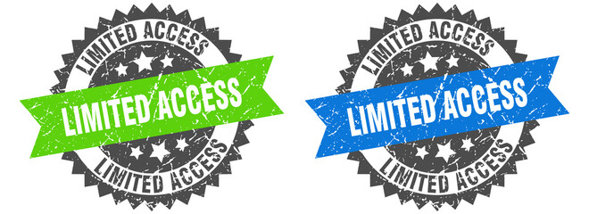 Obraz premium limited access band sign. limited access grunge stamp set
