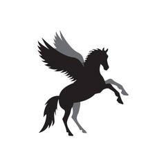 Fototapeta na wymiar Unicorn icon design template vector isolated illustration