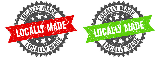 Obraz premium locally made band sign. locally made grunge stamp set