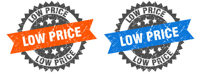 Obraz premium low price band sign. low price grunge stamp set