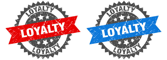 Obraz premium loyalty band sign. loyalty grunge stamp set