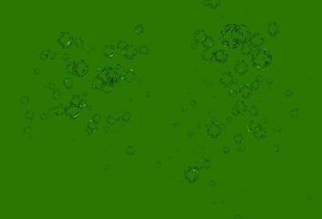 Light Green vector cover with spots.