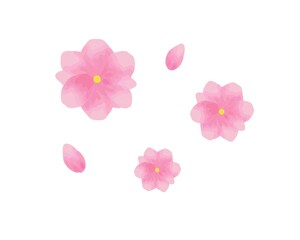 桃の花のベクターイラスト
