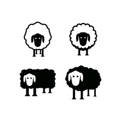 Sheep icon design template vector isolated illustration