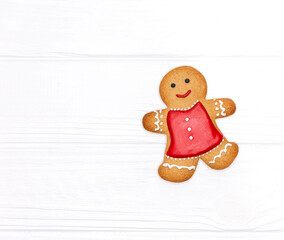 Gingerbread man cookie for Xmas party holiday. Christmas Cookies