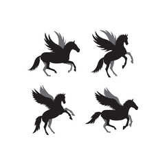 Unicorn icon design template vector isolated illustration