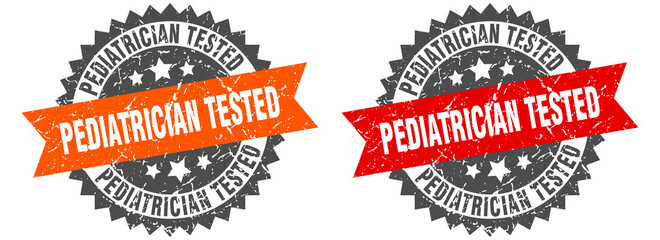 pediatrician tested band sign. pediatrician tested grunge stamp set