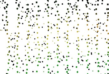 Light Green, Yellow vector pattern in polygonal style with circles.