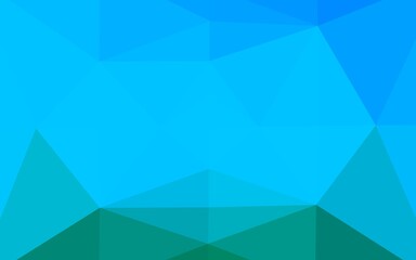 Light BLUE vector triangle mosaic cover.