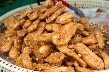 Thai fried bananas (Gluay Tod)