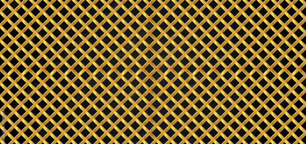 Wall mural luxury gold pattern design net concept.