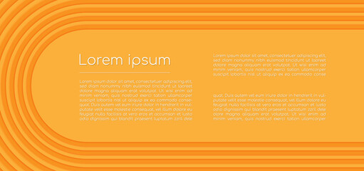 Rounded shape overlap layer concept space frame.