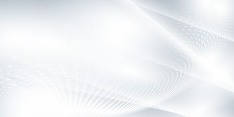 Abstract grey background poster with dynamic waves. technology network Vector illustration..