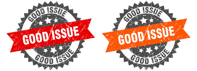 Obraz premium good issue band sign. good issue grunge stamp set