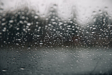 rain drops on window