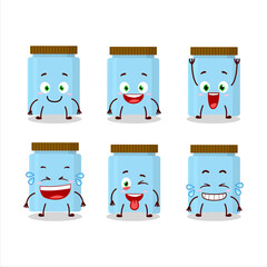 Cartoon character of jar with smile expression