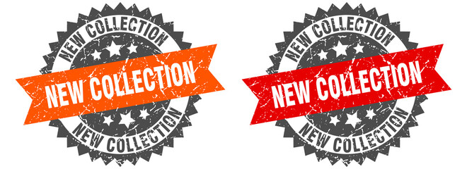 Obraz premium new collection band sign. new collection grunge stamp set