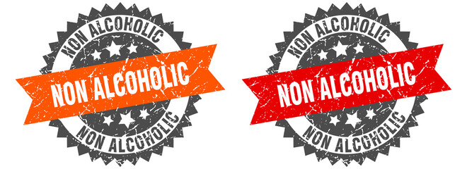 non alcoholic band sign. non alcoholic grunge stamp set