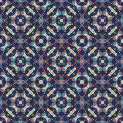 Geometric seamless pattern, ornament, abstract colorful background, fashion print, vector texture.