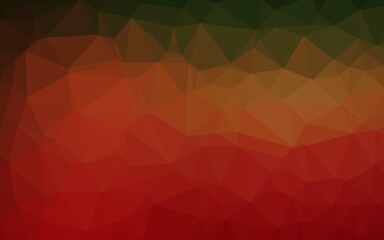 Light Green, Red vector polygon abstract layout.