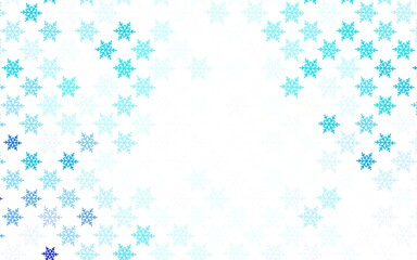 Light BLUE vector template in carnival style.